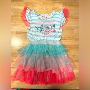 Summer sparkle mermaid dress with tutu